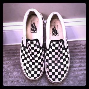 Black and white checkered vans